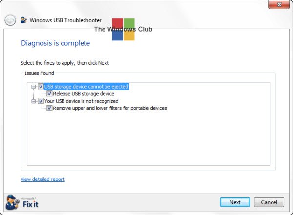 USB の問題と Windows USB トラブルシューティング ツールの問題を解決する