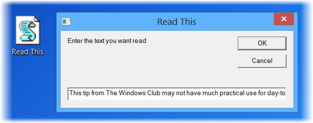 タスク スケジューラを使用して Windows に話しかけるようにする