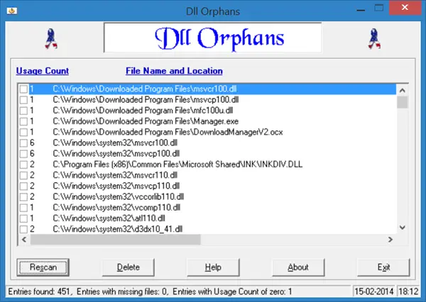 DLL 孤立: Windows OS で孤立した DLL ファイルを削除します