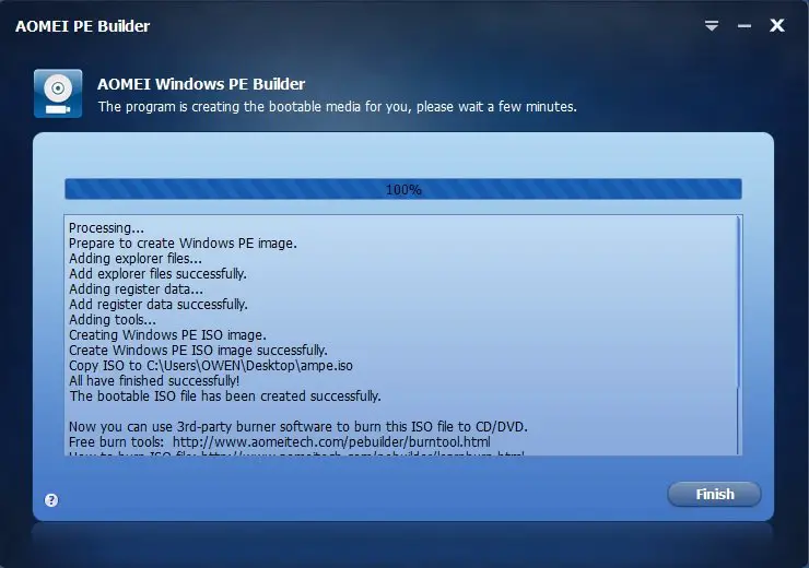 AOMEI PE Builder: 完全な WinPE ベースのブータブルメディアを作成する