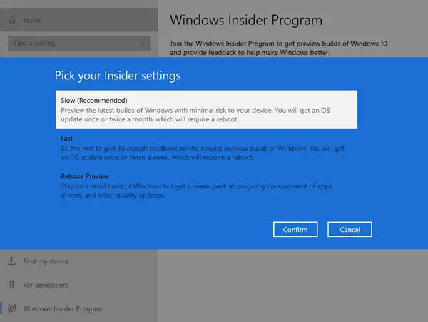 Windows Insider Program にサインアップして Windows 11/10 Insider Preview ビルドを入手する方法