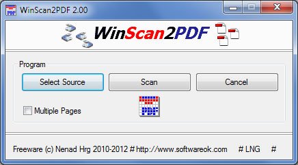 WinScan2PDF を使用すると、Word ドキュメントを PDF に簡単に変換できます