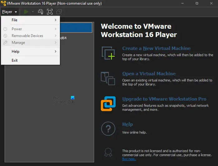 VMware Workstation Player は、Windows 11 用の無料のデスクトップ仮想化ソフトウェアです