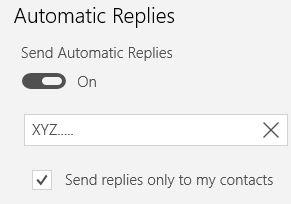 automatic replies mail app