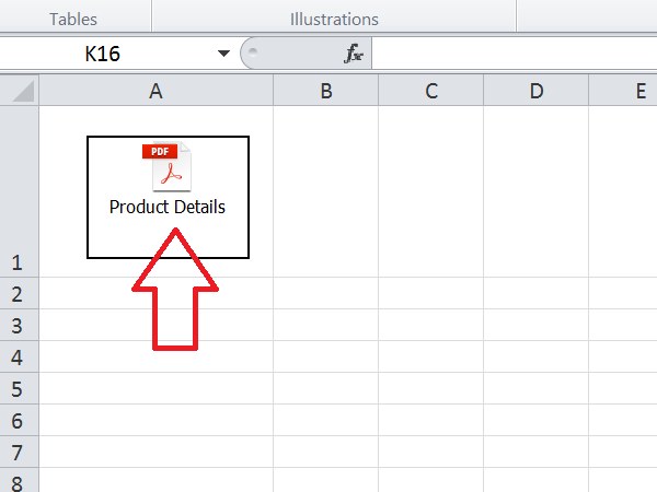 PDF ファイルを Excel シートに挿入する方法