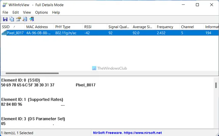 WifiInfoView: Monitor and get detailed information on Wi-Fi networks around you