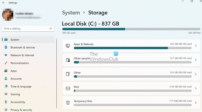 Storage Sense Windows