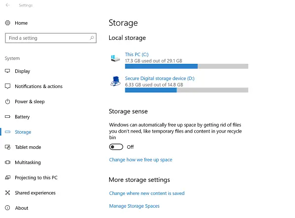 Storage Space List Drives