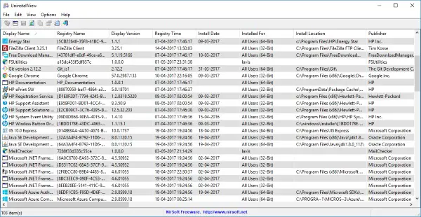 UninstallView は、Windows 11/10 用のポータブルなプログラム アンインストーラー ソフトウェアです。