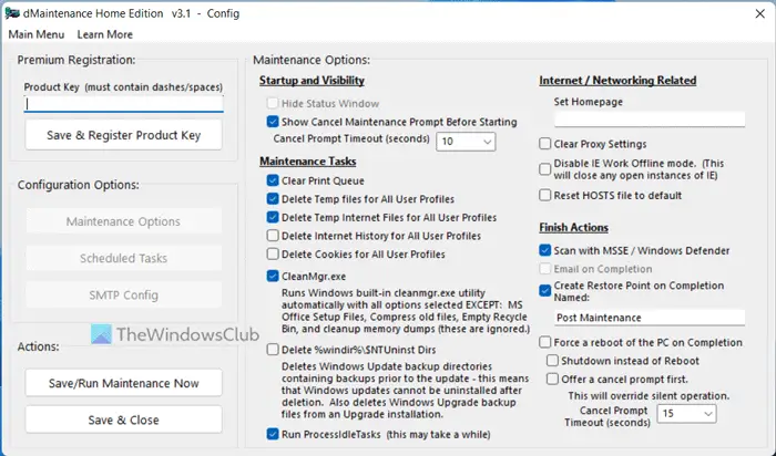 dMaintenance を使用して独自の Windows メンテナンスおよび最適化ツールを作成する