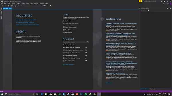 Visual Studio を使い始める方法