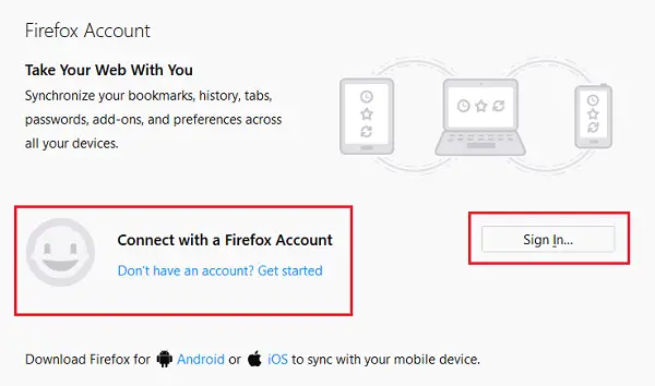 異なるプラットフォーム間で Firefox 同期を使用する方法