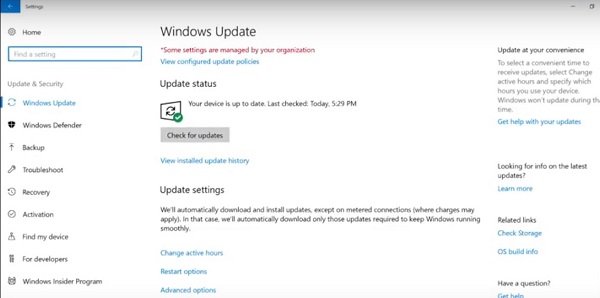 Windows Update サービス ケイデンスの説明