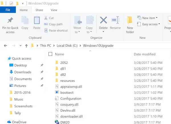 Windows10でWindows10Upgradeフォルダを削除する方法