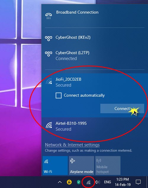 Windows 11/10でインターネット接続を設定する方法