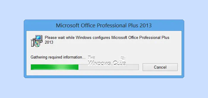 Windows が Microsoft Office を構成するまでお待ちください [修正]