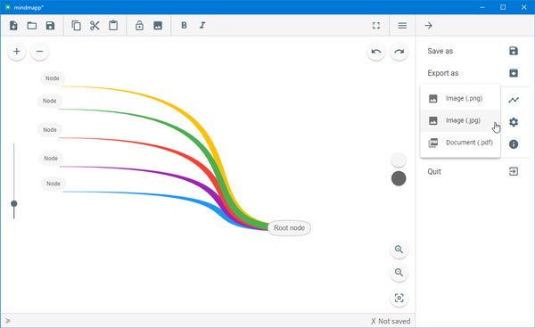 Mindmapp は、Windows 11/10 用の無料のマインド マッピング ソフトウェアです