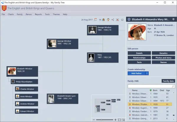 My Family Tree を使用して家系図を簡単に追跡する