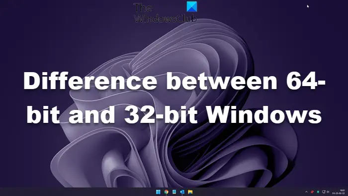 64 ビット Windows と 32 ビット Windows の違い