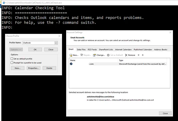 Outlookカレンダーチェックツール(CalCheck)の使い方