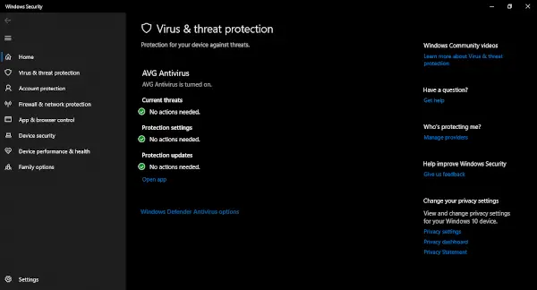 Windows 11/10 の Windows Defender ログの場所