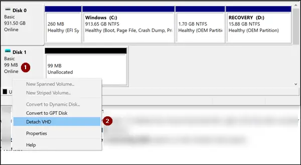 Windows 11/10で仮想ドライブを削除するにはどうすればよいですか