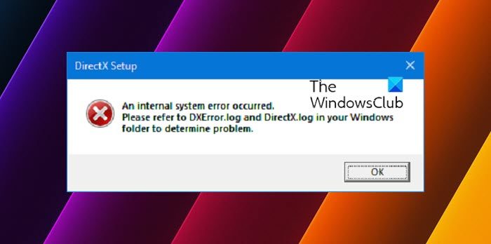 DirectX のインストールが失敗し、Windows 11 にインストールされない