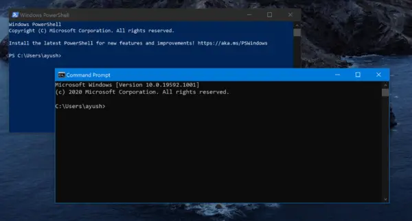 PowerShell とコマンド プロンプトをデフォルト設定にリセットする方法