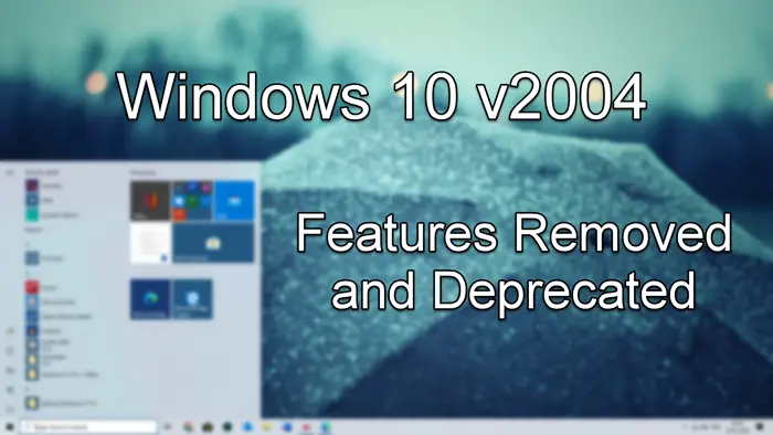 Windows 10 Features Removed deprecated