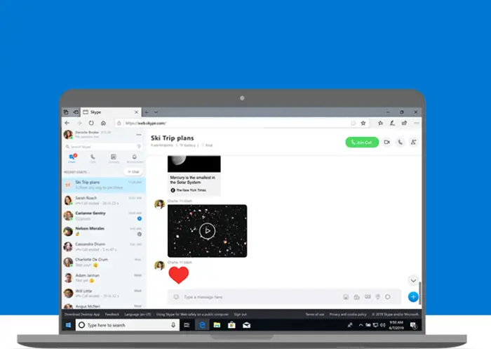 Windows PC で無料ビデオ通話を行うための Skype のセットアップと使用方法