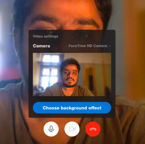 Change or Blur Background in Skype Video calls