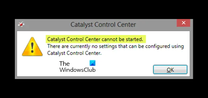 AMD Catalyst Control Center を起動できません。どうやって開けるのですか？