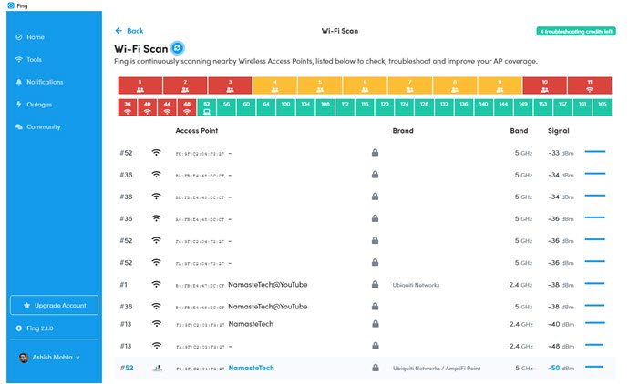 Fling Tool Wifi Signal Strength