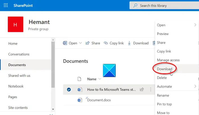 SharePoint が SharePoint ライブラリで Office ドキュメントを開けない