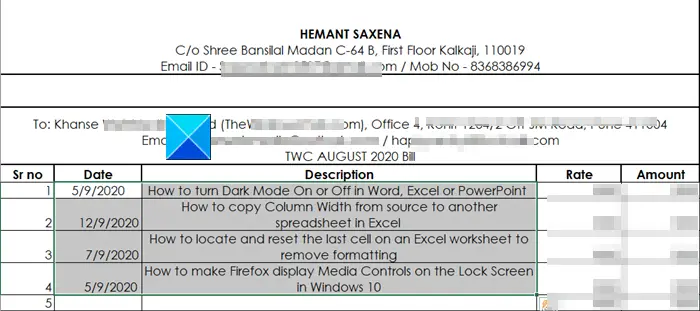 Excel で「結合して中央揃え」ボタンが見つからないか、グレー表示になっているか、機能していません。