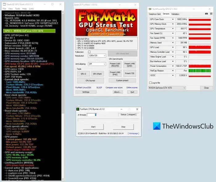 Furmark は、グラフィックス カードをテストするための強力な GPU ストレス テスト ツールです。