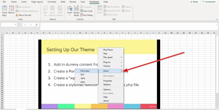 Excel でビデオとオーディオを再生する方法