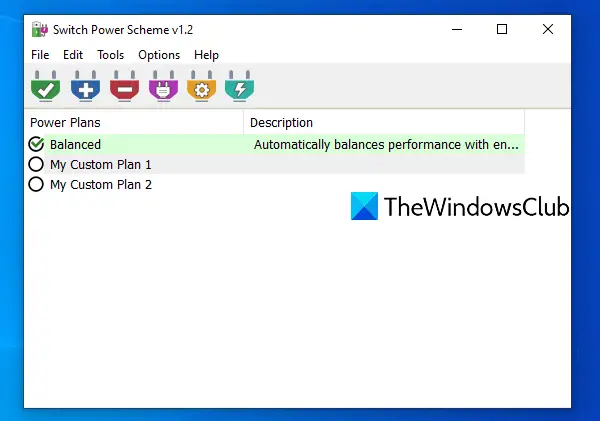 Switch Power Scheme software