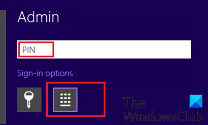 Windows がサインイン画面でパスワードの代わりに PIN を要求する