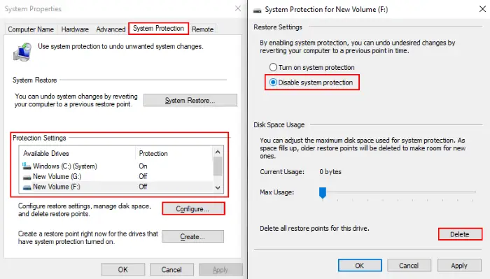 Windows 10 backup failed