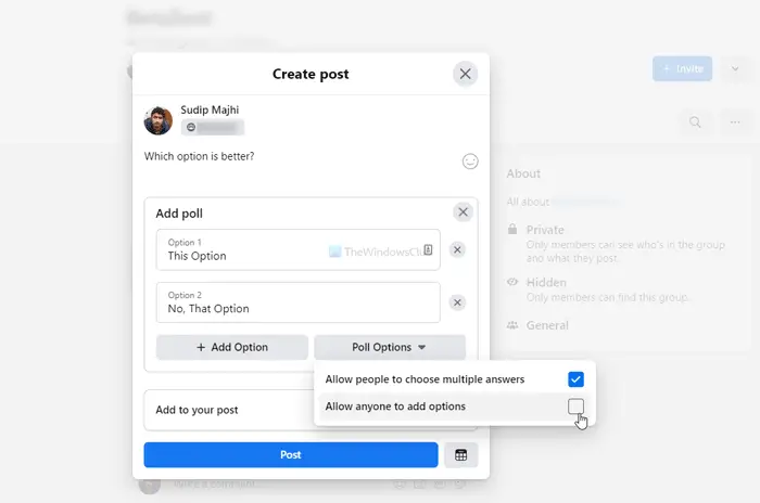 How to create a poll on Facebook Groups and Twitter