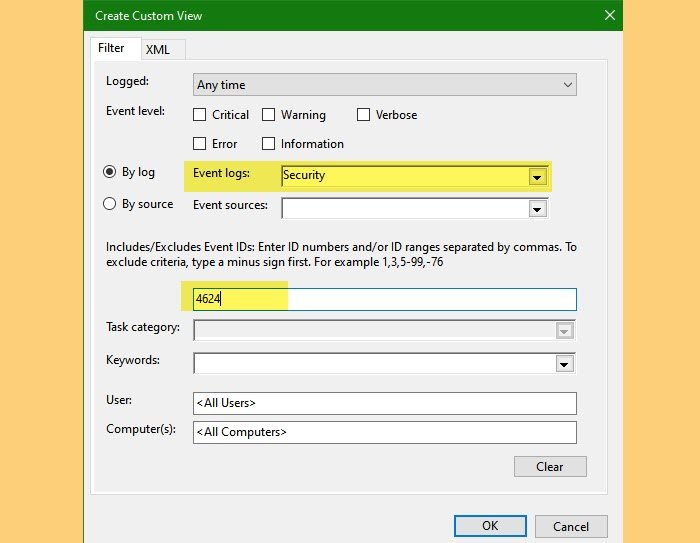 Windows 11/10でユーザーのログイン履歴を確認する方法