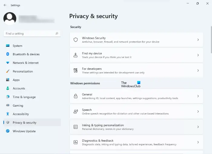 Windows 11 Privacy Settings