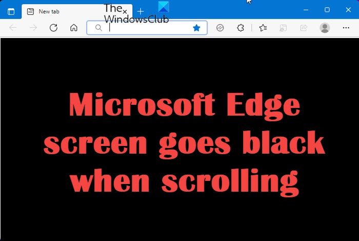 Microsoft Edge のスクロール時に画面が真っ暗になる