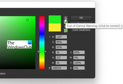 Adobe-Illustrator-Keeps-Changing-My-Colors- Out of Gamut Warning