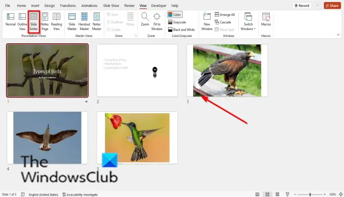 プレゼンテーション中に PowerPoint のビューを切り替える方法