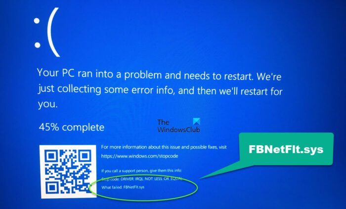 FBNetFlt.sys Blue Screen