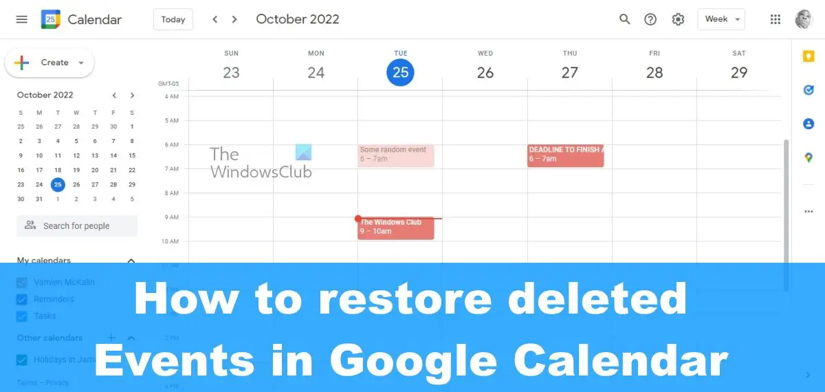 削除されたGoogleカレンダーのイベントを復元する方法