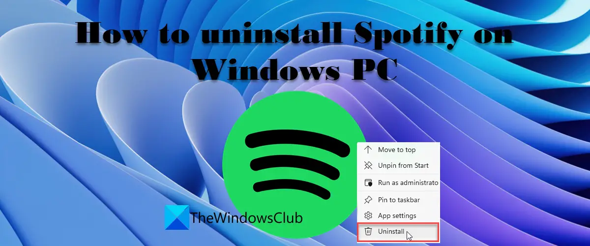 Windows 11でSpotifyをアンインストールする方法