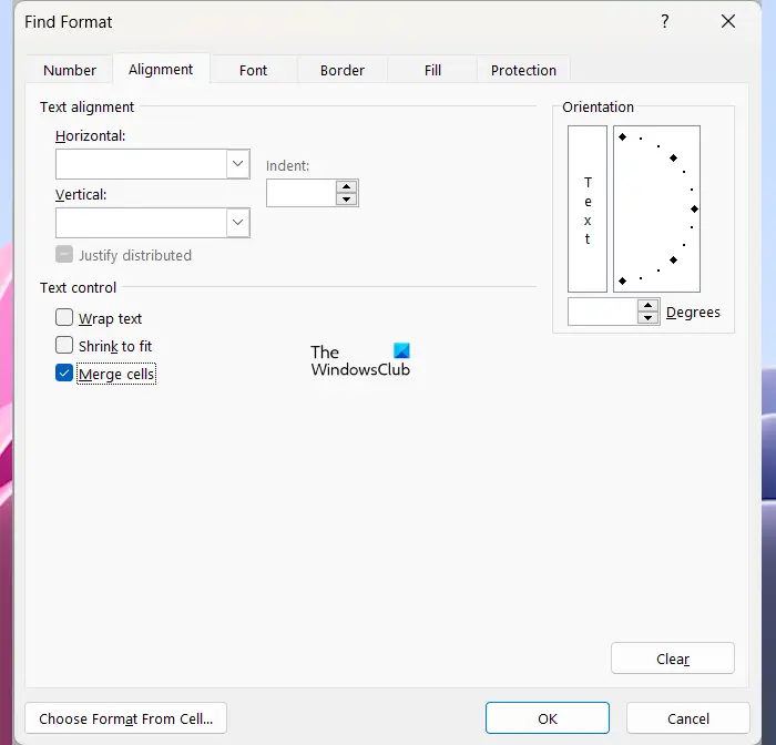 Find merged cells in Excel